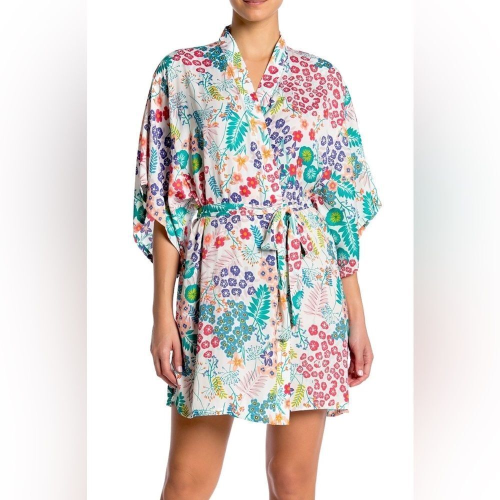 Natori Multicolor Floral Robe
